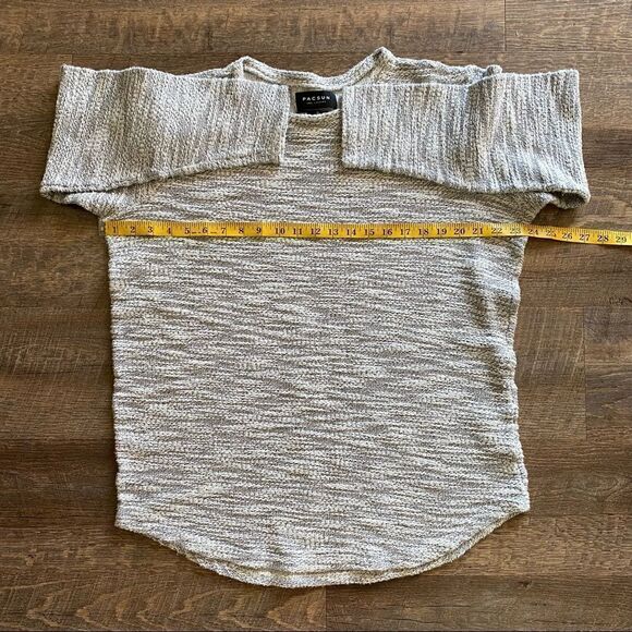 PacSun Sweater Tunic Athleisure Grey Top Medium Long Length Lounge - Picture 8 of 9